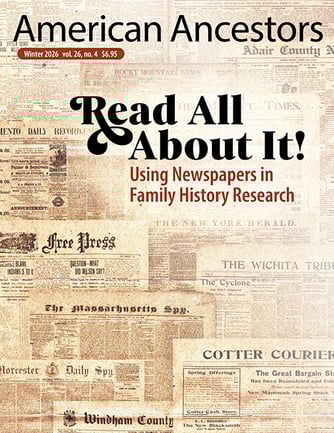 American Ancestors Magazine Winter 2026