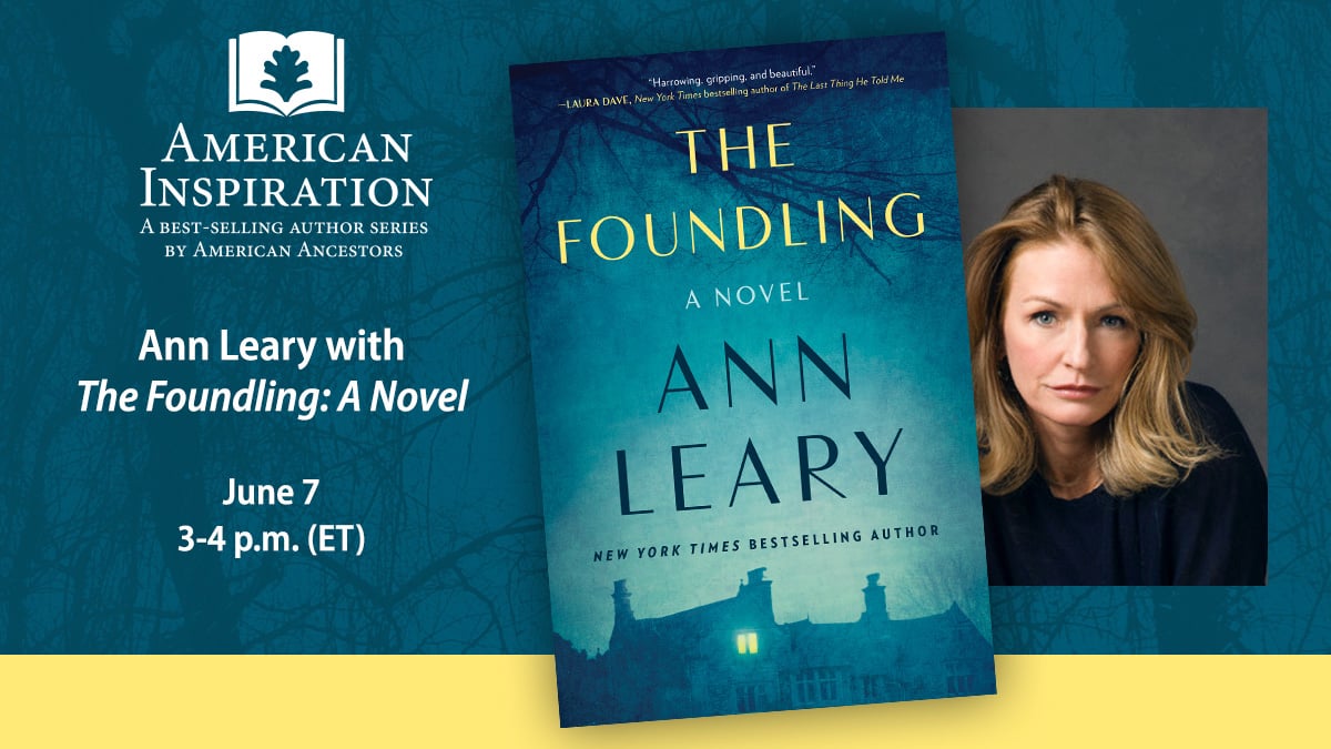 Ann Leary with The Foundling  Novel social 6-2022