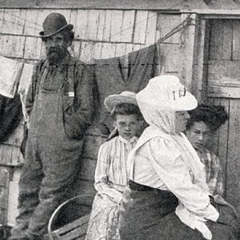 Malaga Island Residents with Missionary 1909