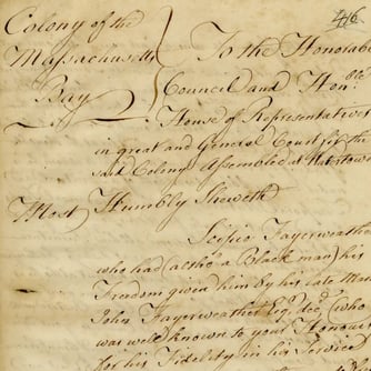 Scipio Fayerweather petition
