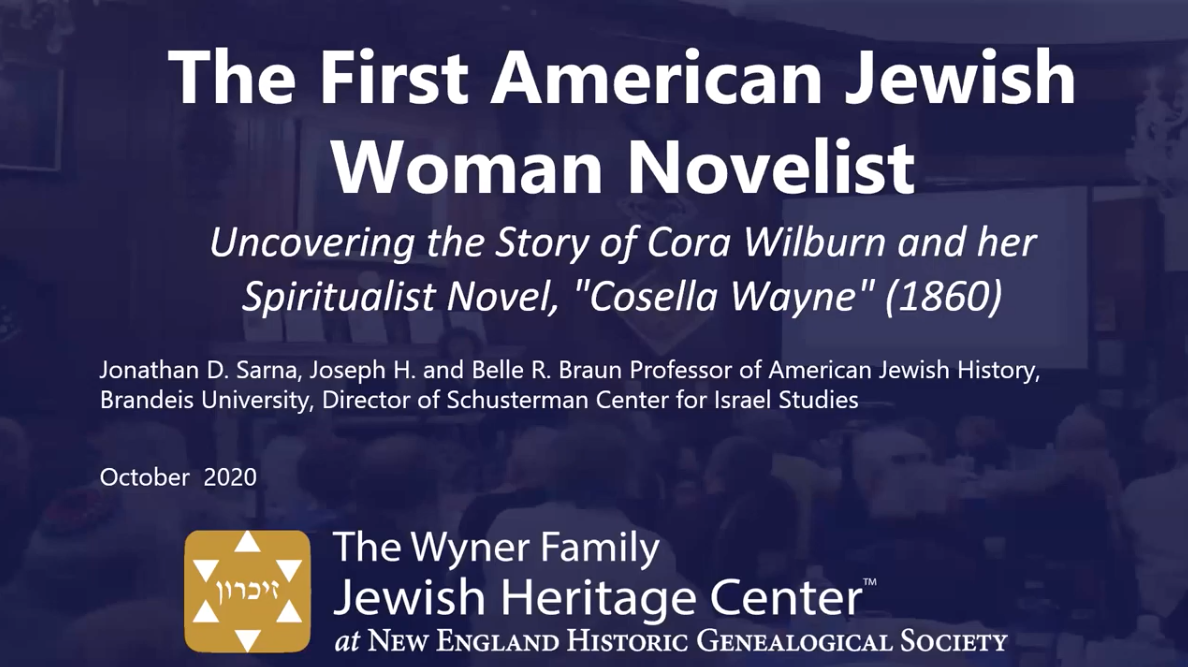 First American Jewish Women Novelist