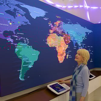 Woman Looking at Map