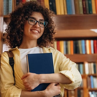 Woman in Library