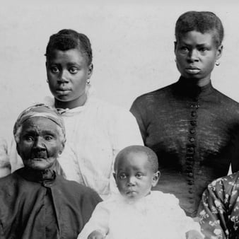 an African American family
