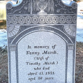 Fanny March headstone