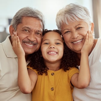 grandparents with grandchild