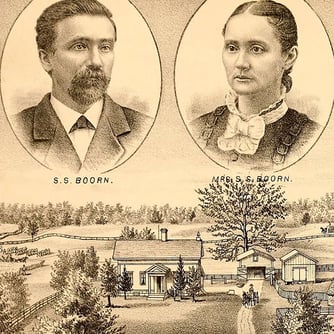 portrait of a man and woman